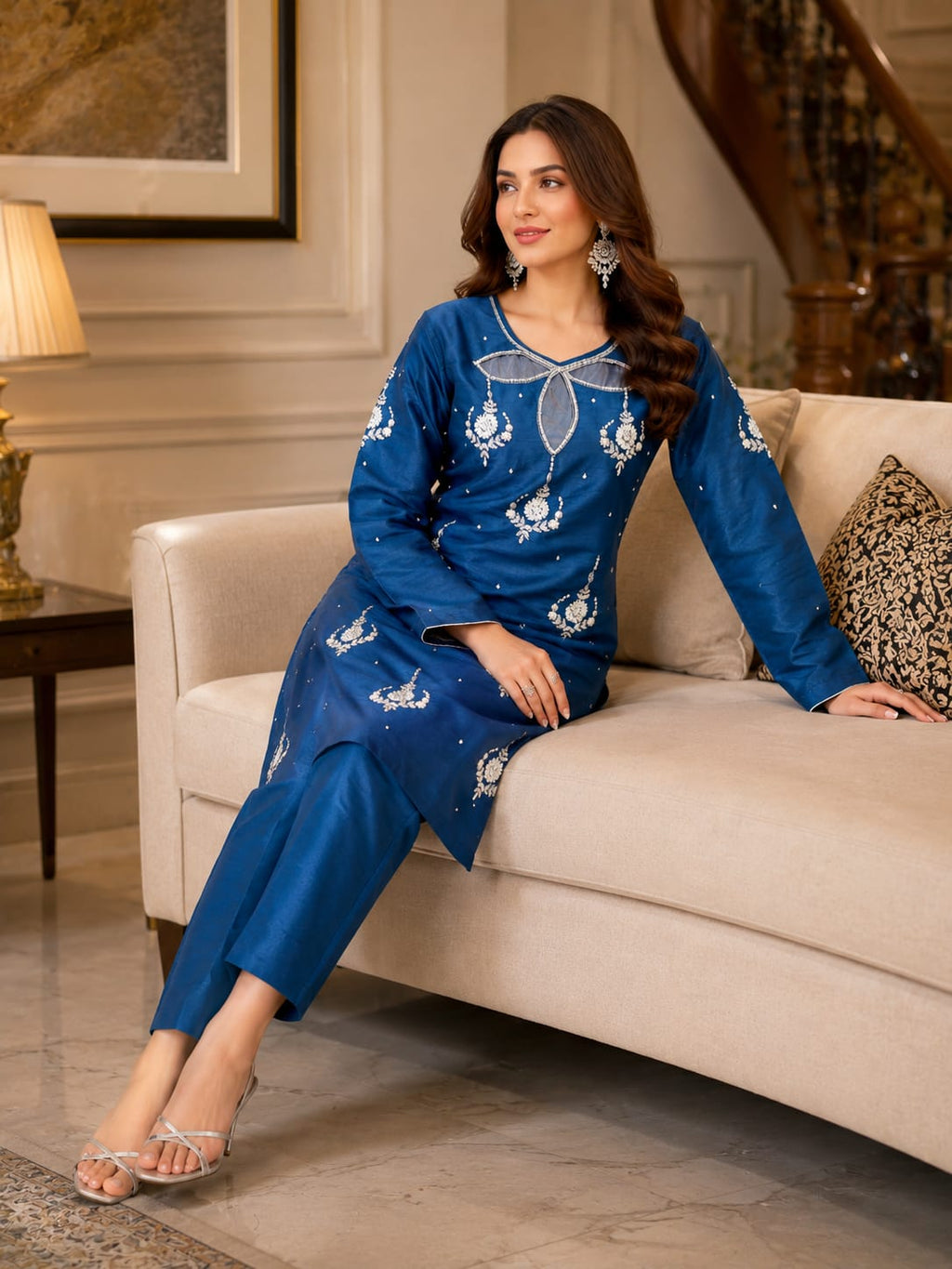 Fill sleeve shirt with trouser